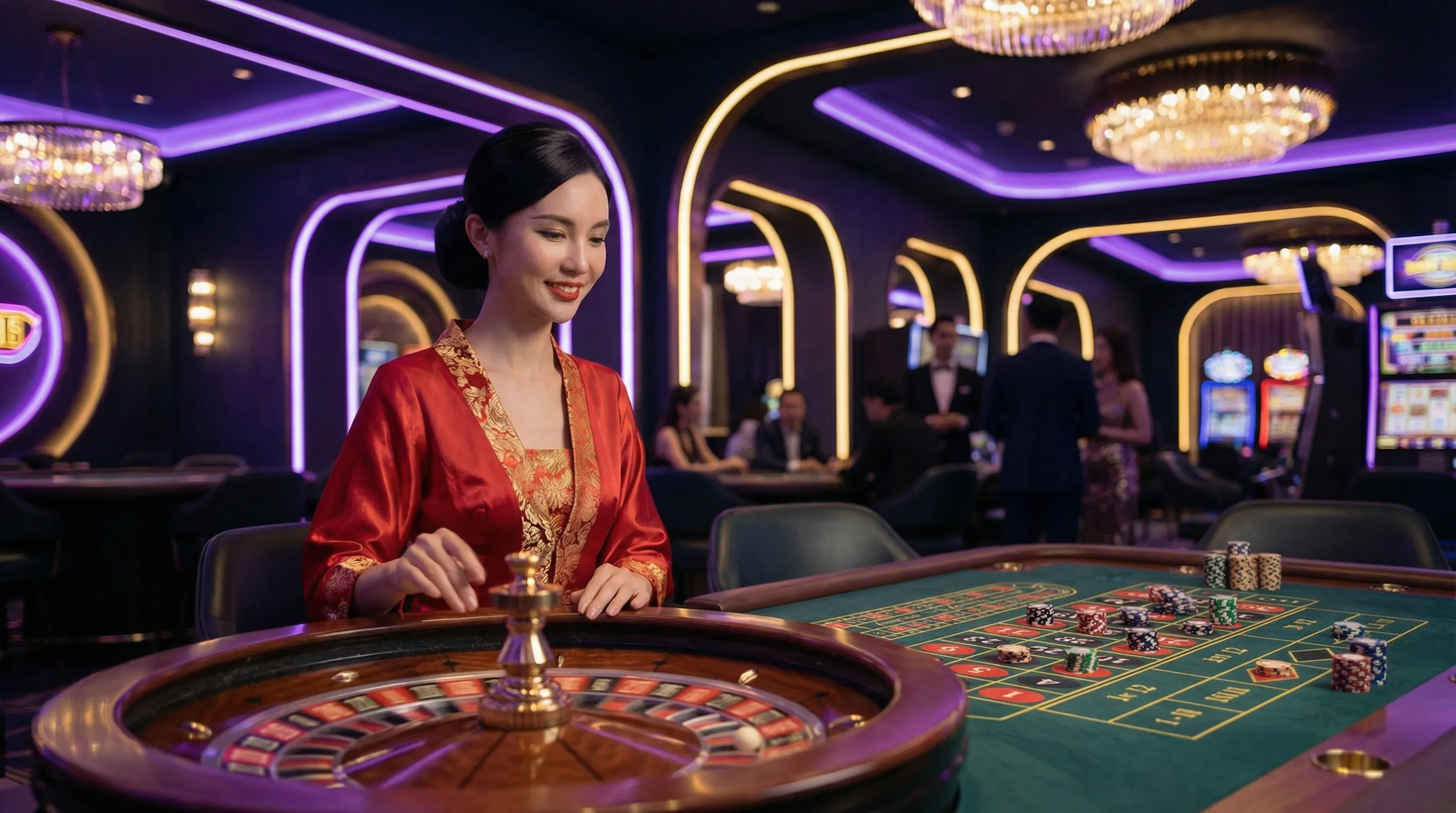 Roleta europeia mgmbet casino com dealer elegante